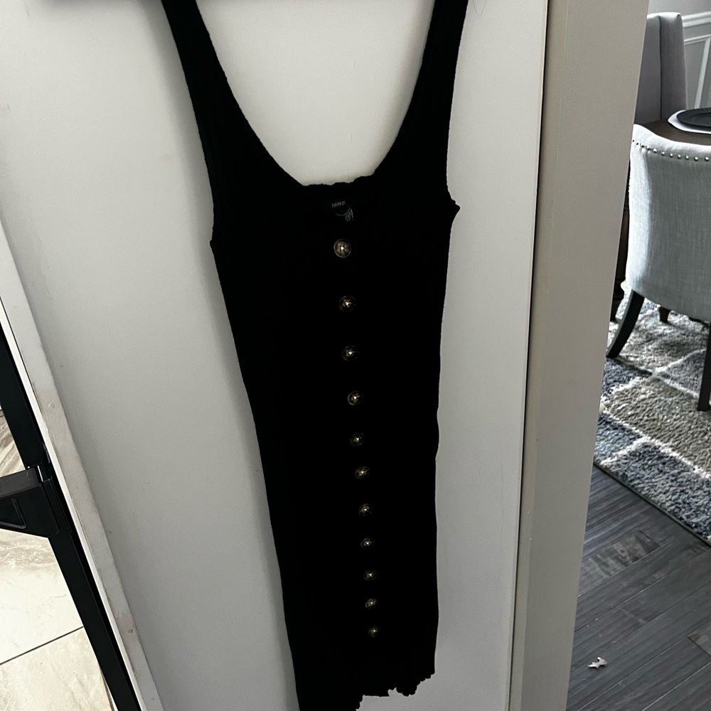 Forever 21 Black Ribbed Knit Top